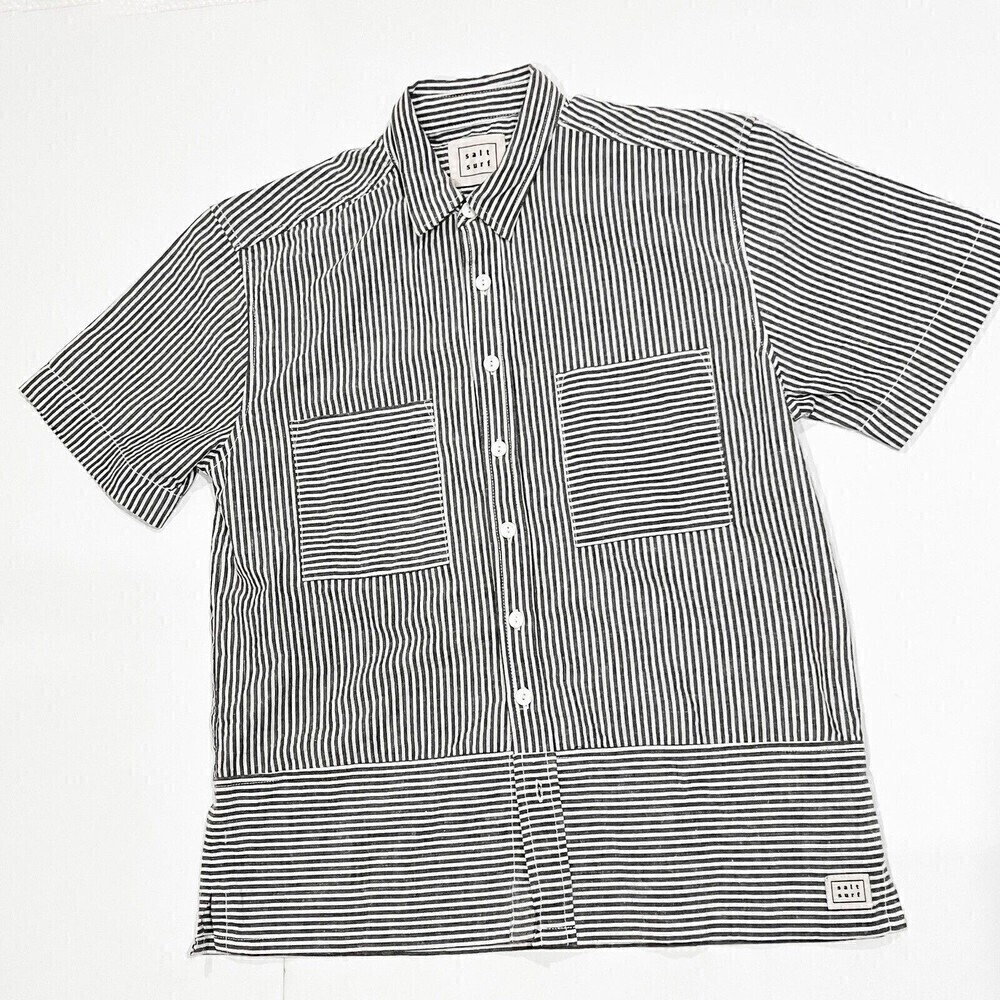 Salt Surf Button Down Striped‎ Shirt